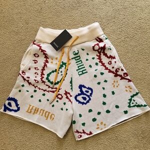 Rhude Multicolor Knit Shorts
